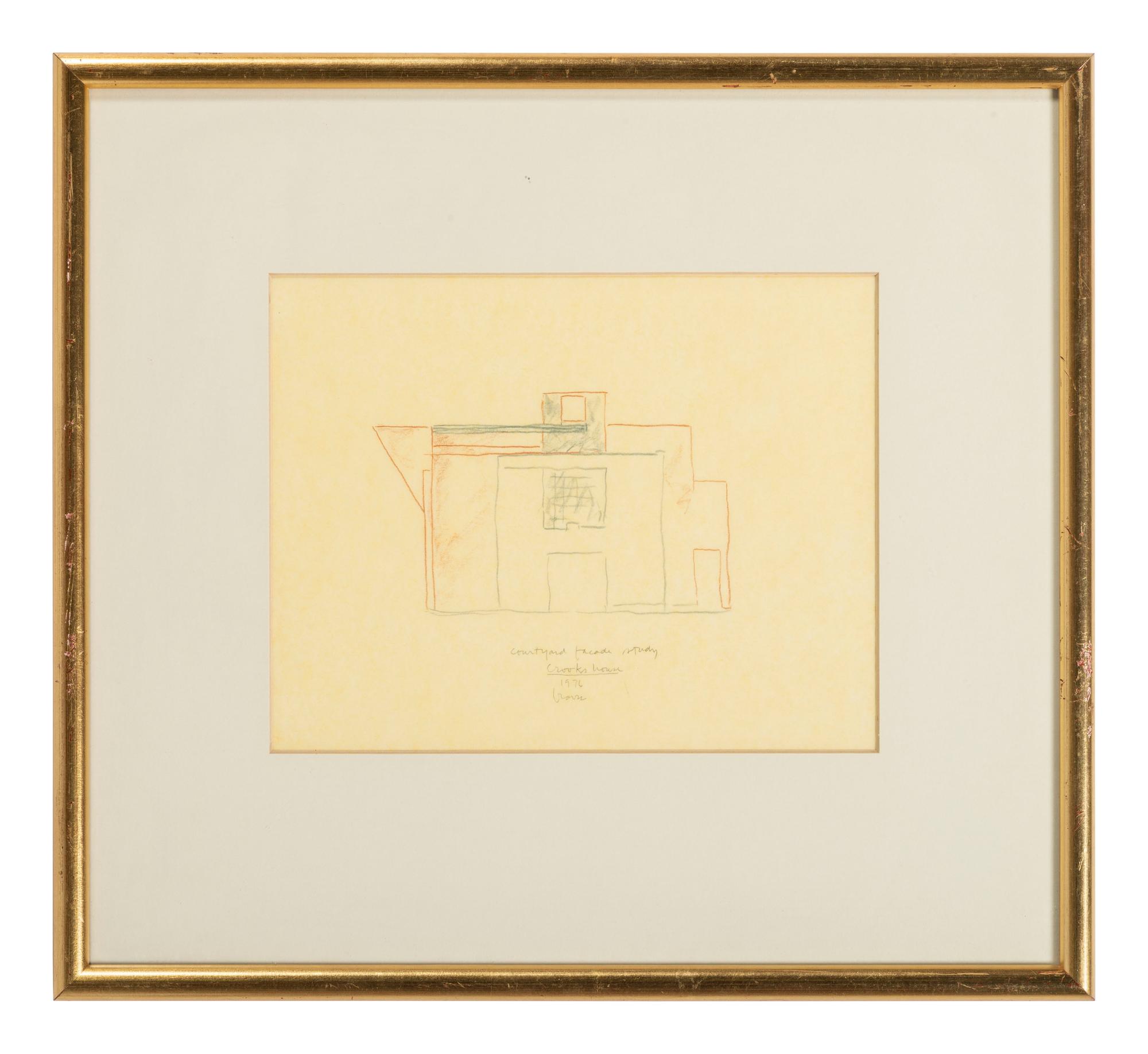 Group of 8 Architectural Drawings from The Crooks' House, 1976