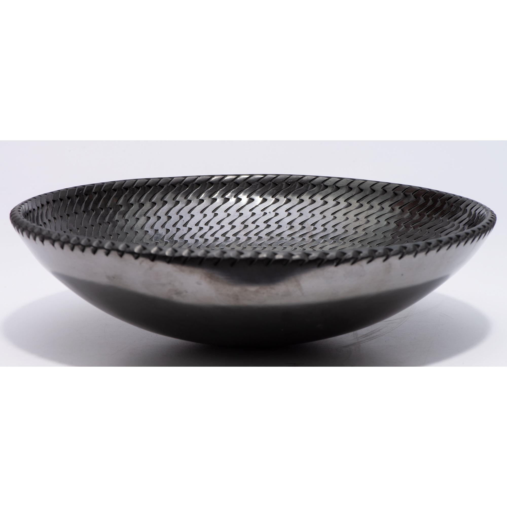 Blackware Pottery Plate