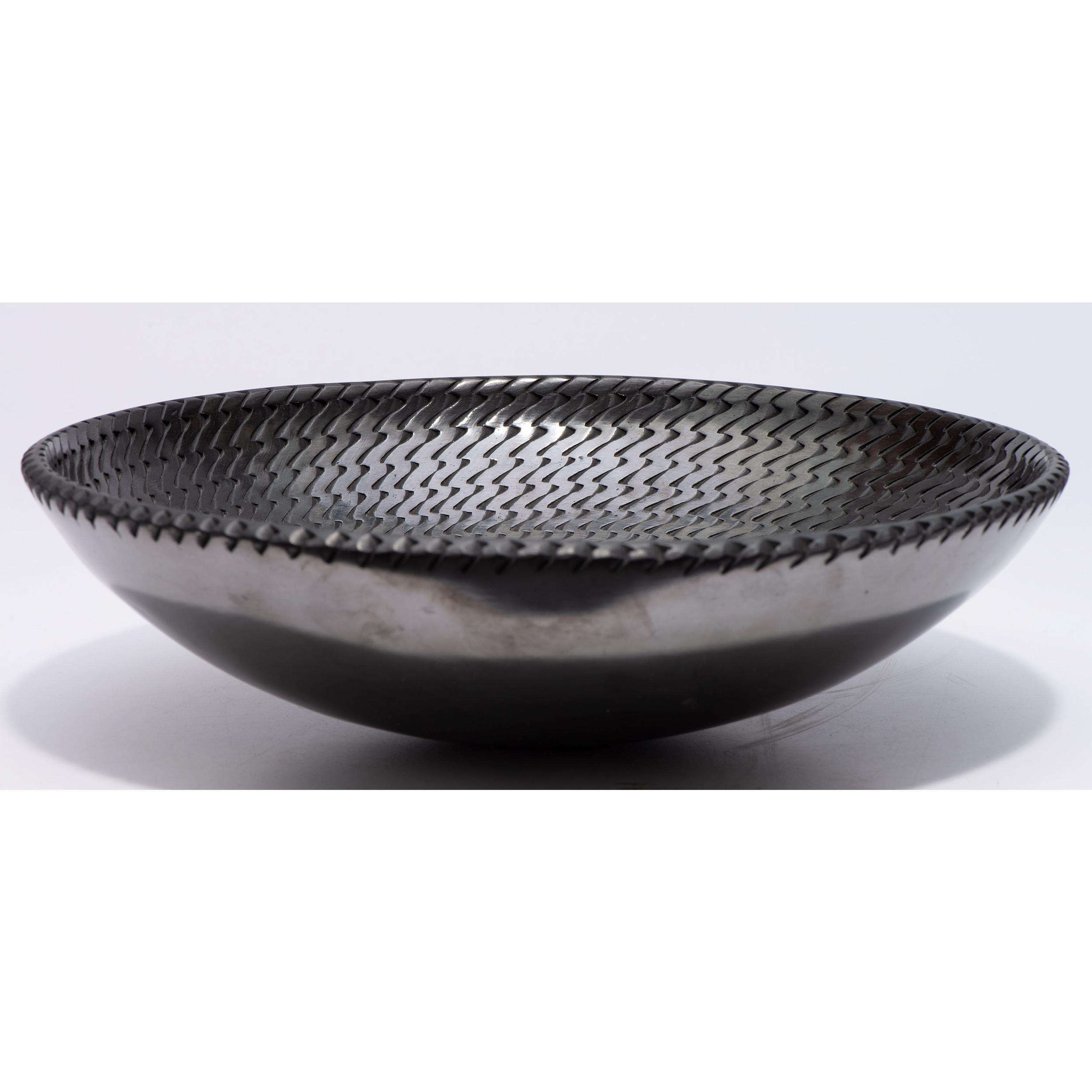 Blackware Pottery Plate