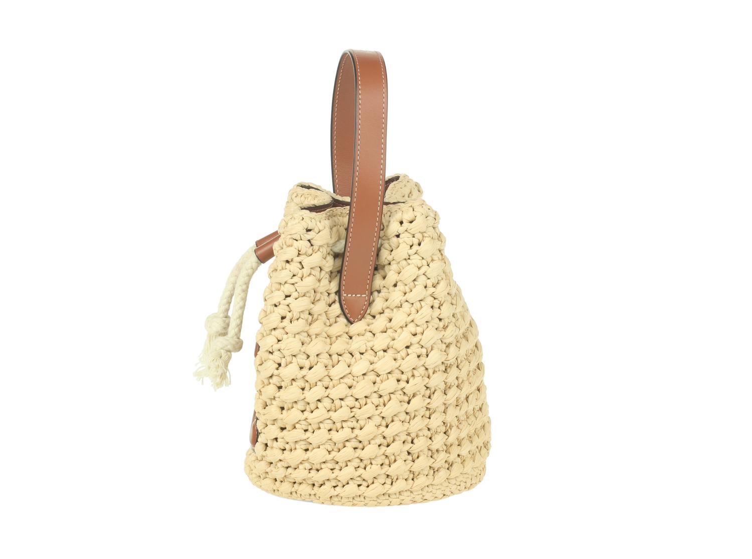 CELINE, RAFFIA BUCKET BAG
