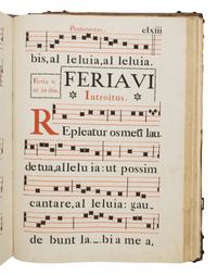 JEAN-DENIS CHANDORA (scribe), style of (active Paris, 1780-1844) Gradual, in Latin, stenciled manuscript on paper [France, Paris, c. 1820]