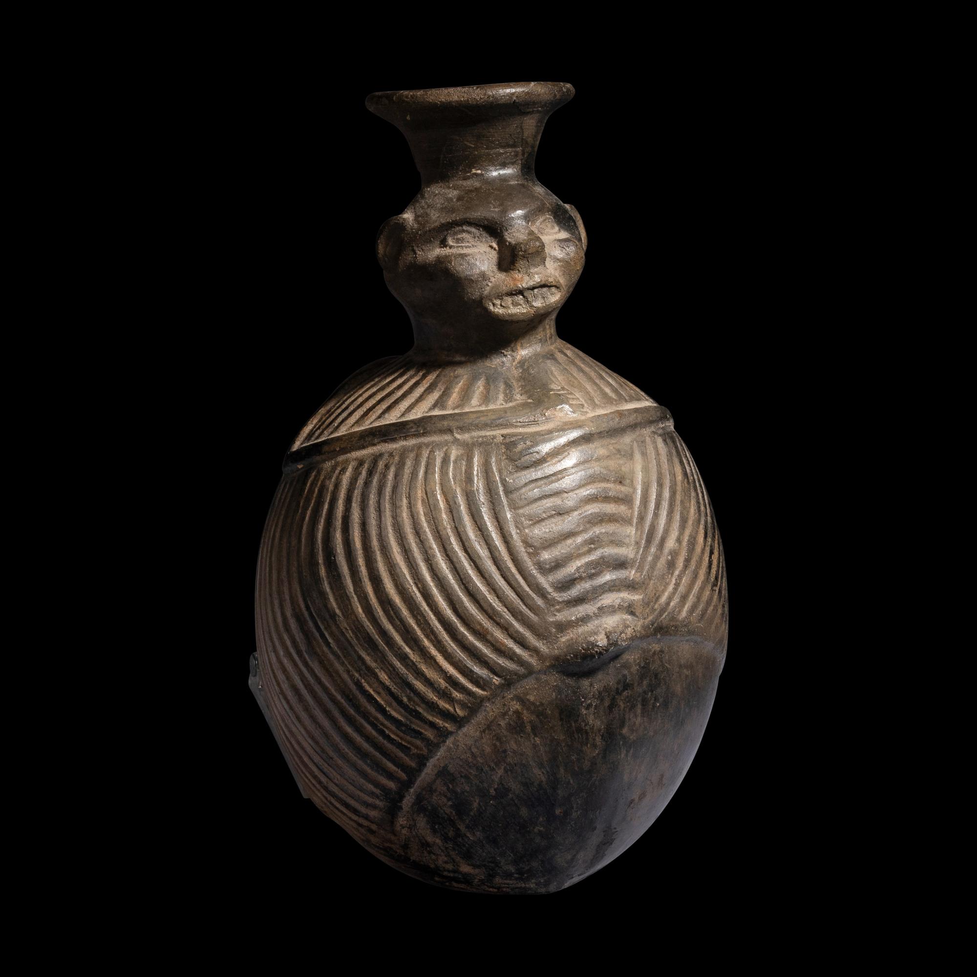 A Chimu-Moche Blackware Vessel