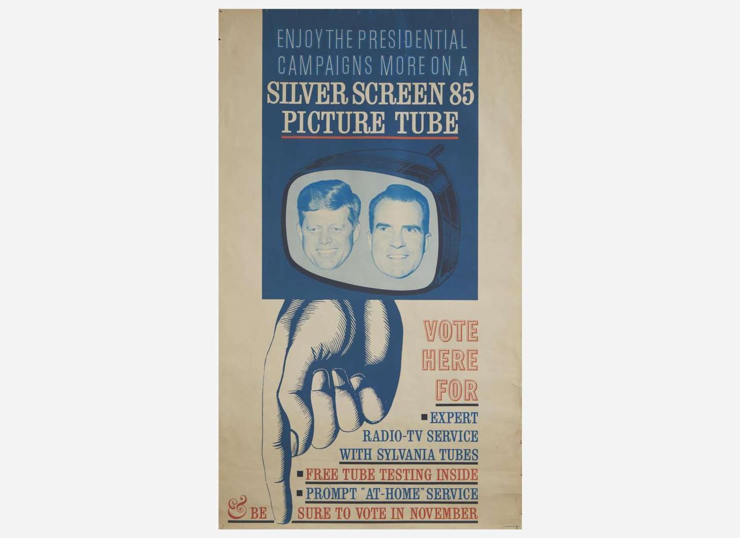 [Presidential] [Kennedy, John F., and Richard Nixon] First Televised Presidential Debates Poster