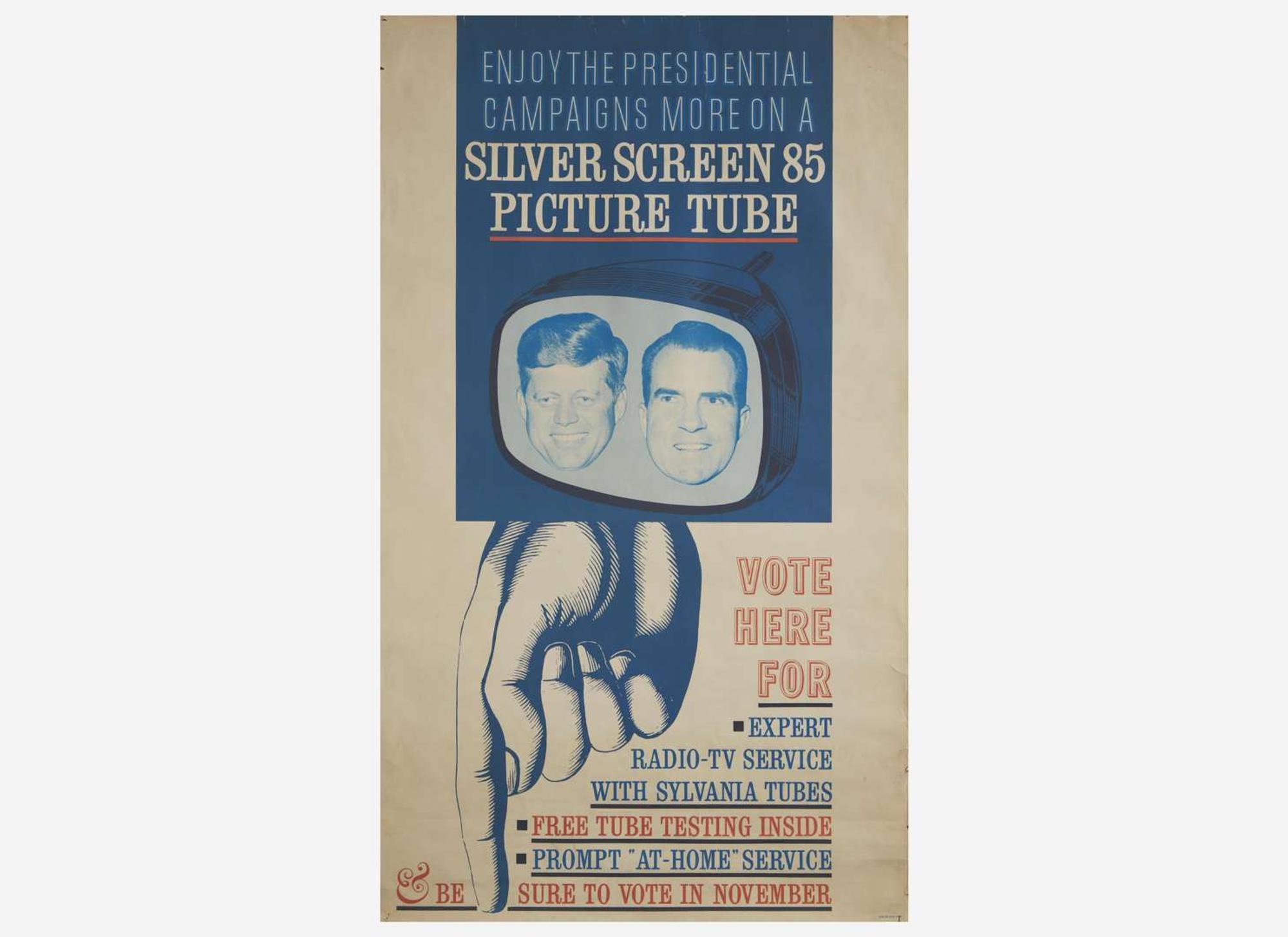 [Presidential] [Kennedy, John F., and Richard Nixon] First Televised Presidential Debates Poster