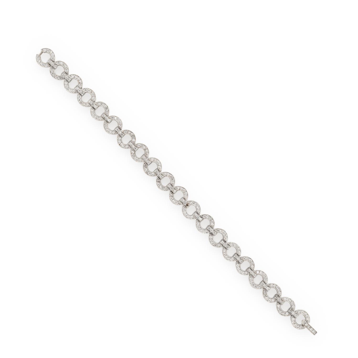 DIAMOND AND WHITE GOLD BRACELET