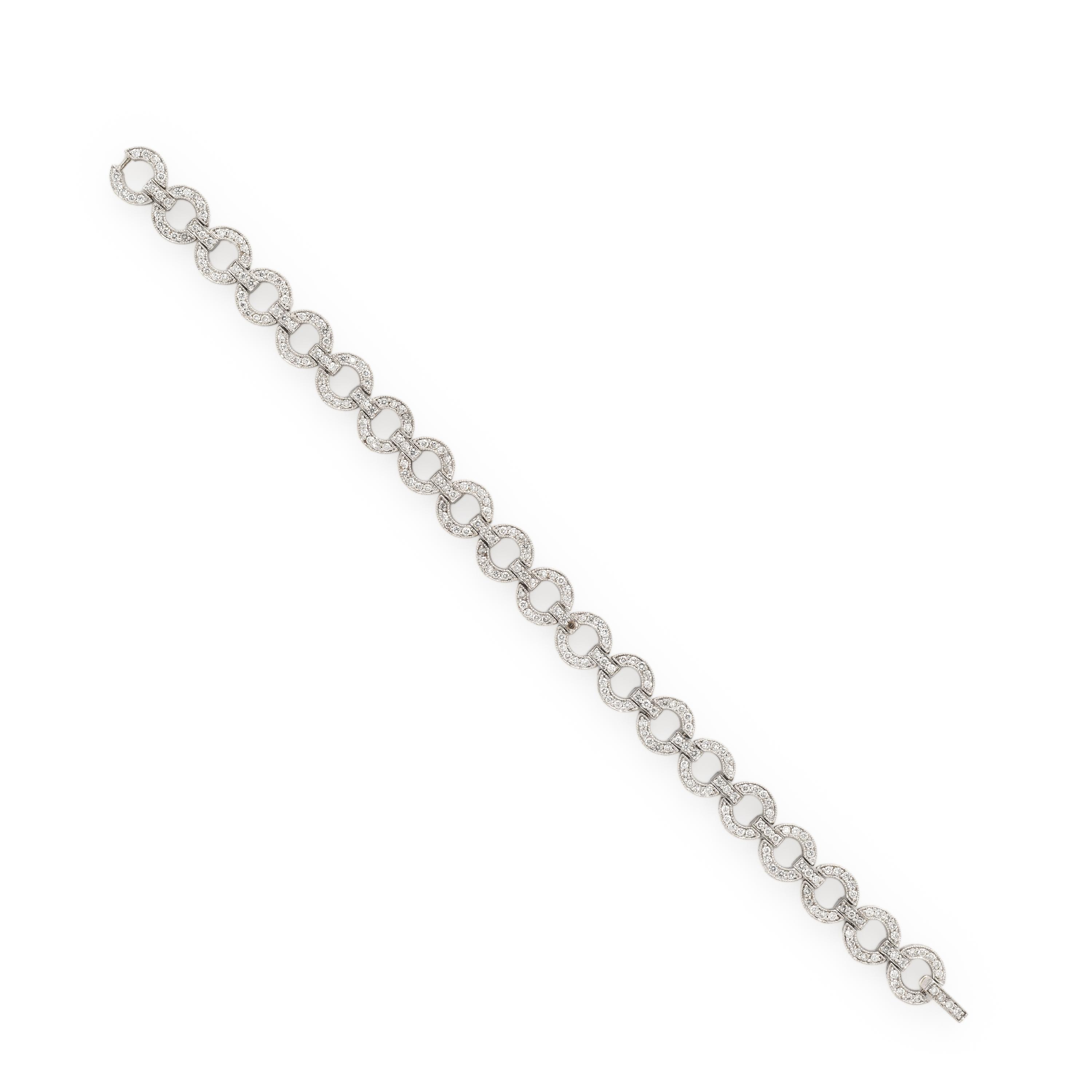 DIAMOND AND WHITE GOLD BRACELET