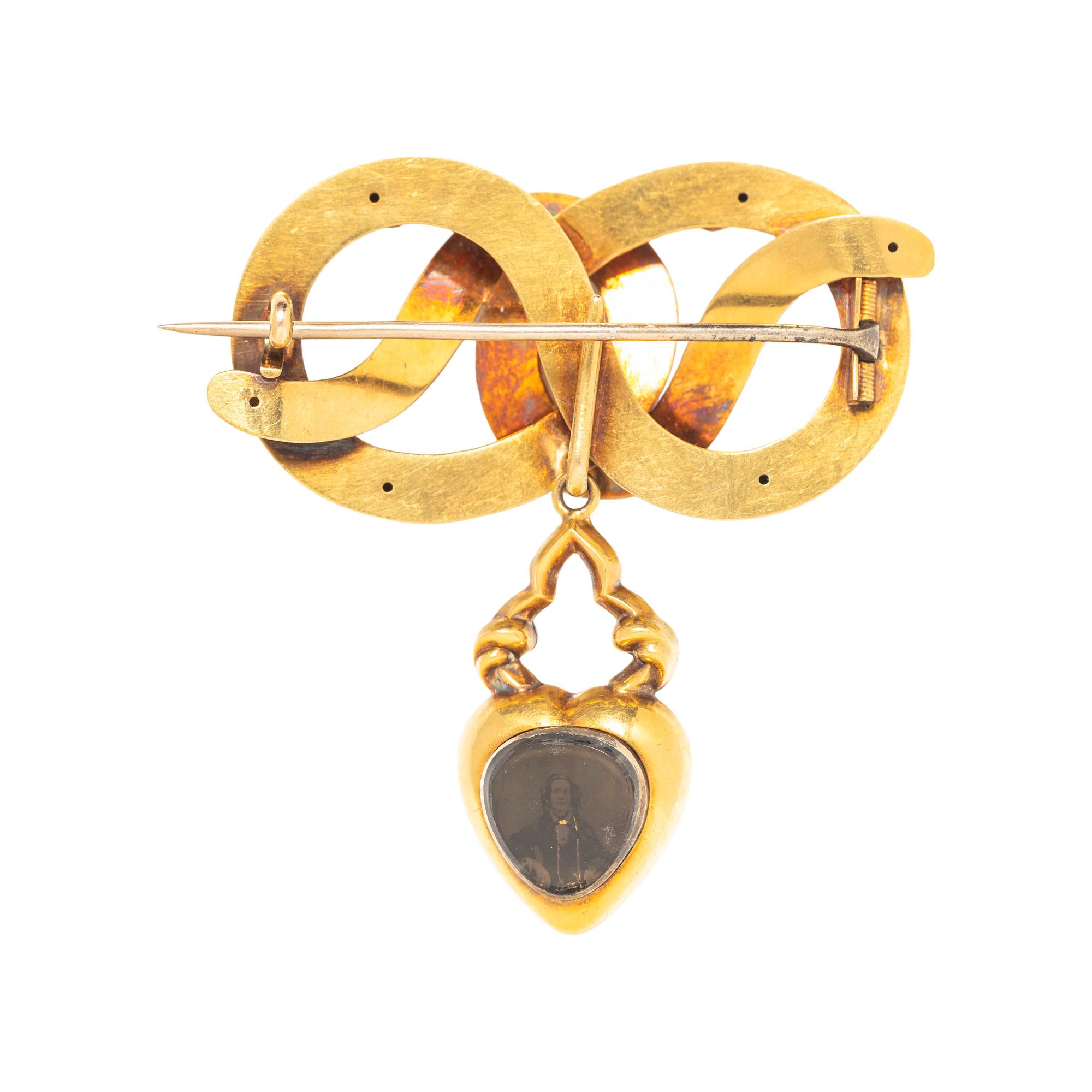 VICTORIAN, YELLOW GOLD AND TURQUOISE BROOCH