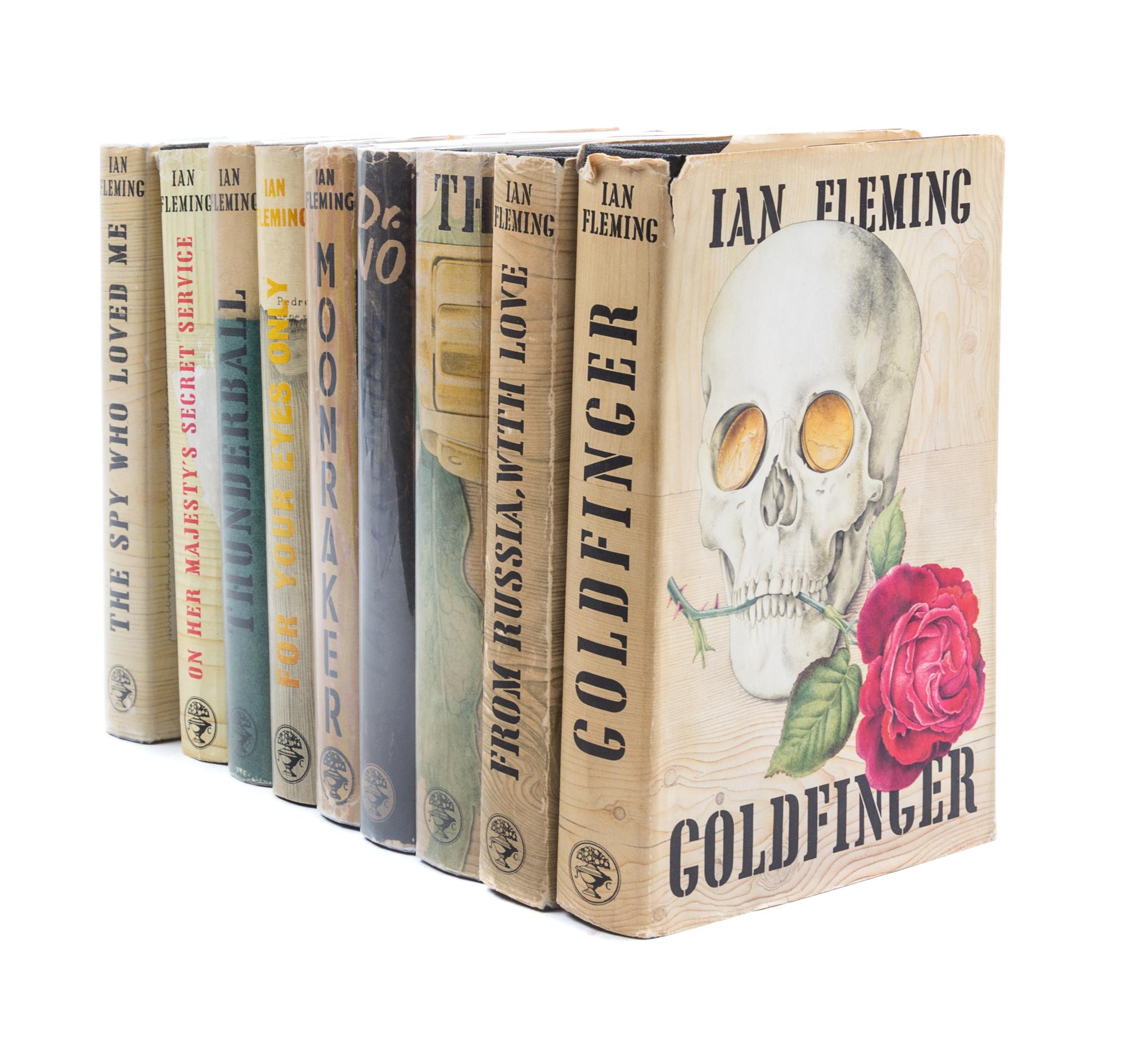 FLEMING, IAN. Group of nine first editions. London, various dates.
