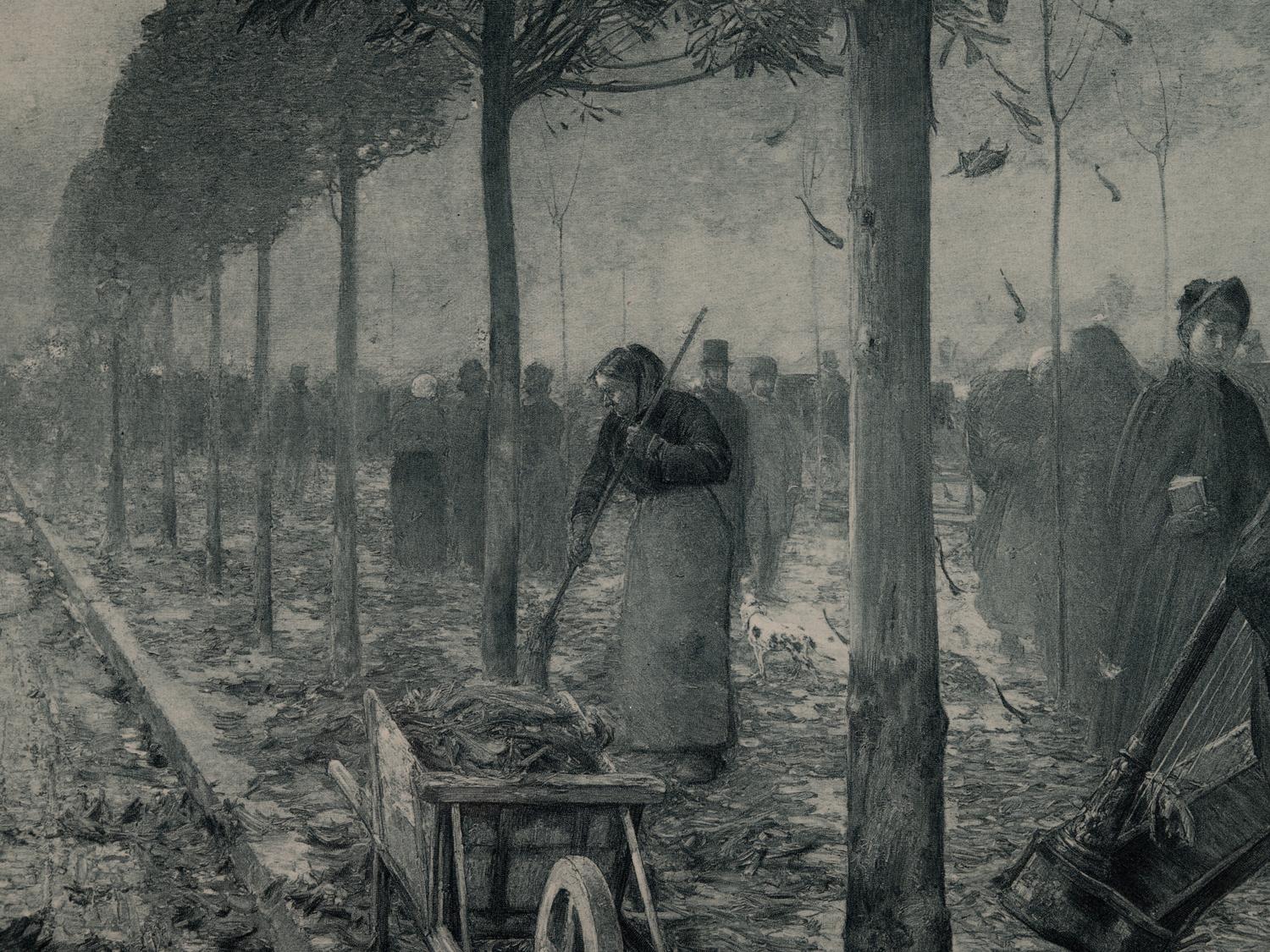 A Pair of Photogravure Prints after Autumn in Paris , 1890, by Childe Hassam (American, 1859–1935)