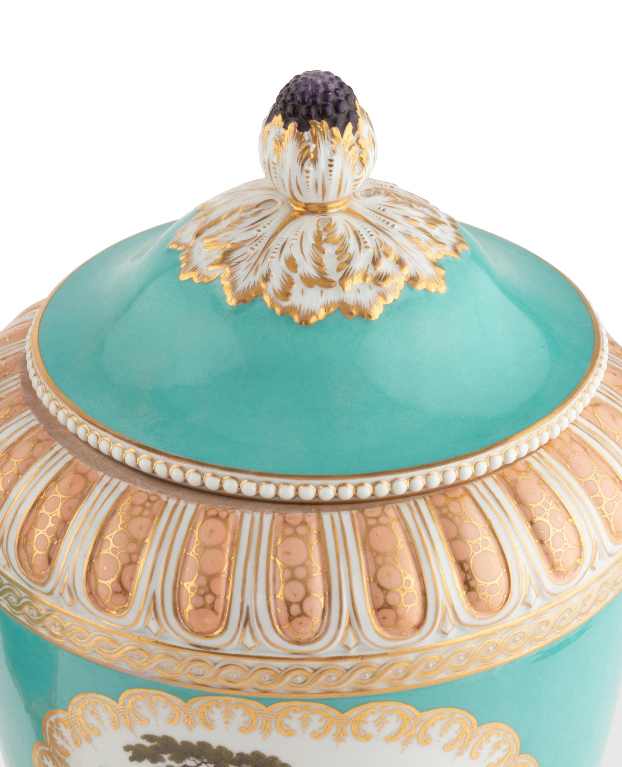 A Pair of Berlin (K.P.M.) Porcelain Urns