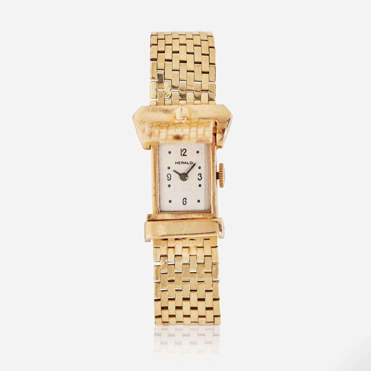 A Retro 14K Yellow Gold Watch