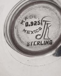 A Set of Eight Mexican Silver Cordial Stems
