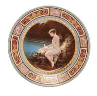 A Royal Vienna Cabinet Plate Diameter 9 1/2 inches.