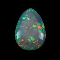 A Large Unmounted Pear-Shaped Opal Cabochon
