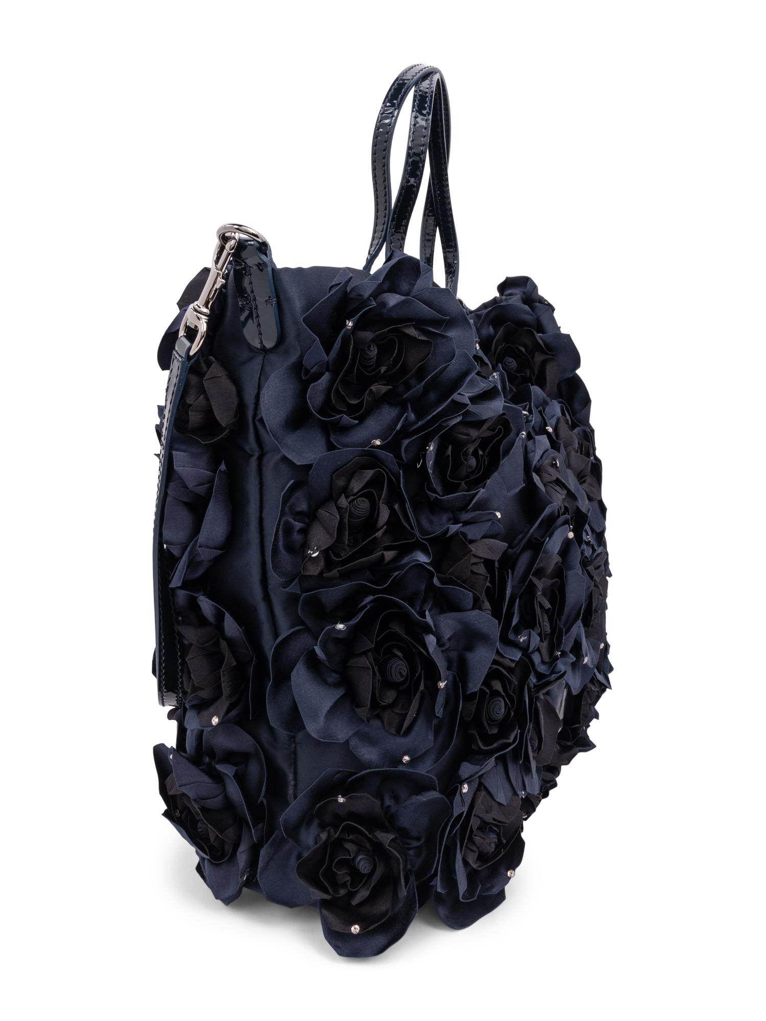 Black Valentino Floral Tote, 2010-20s