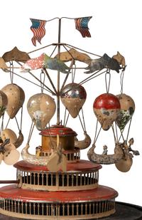 A Tin Airship Carousel Wind-Up Toy