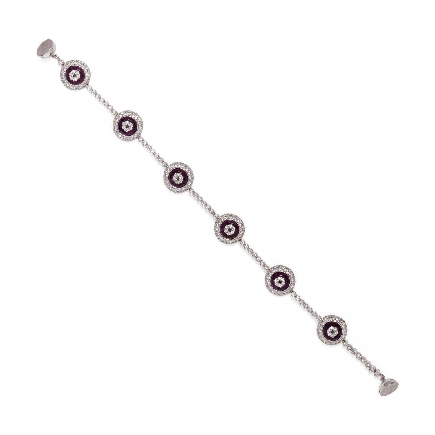 DIAMOND AND HARDSTONE BRACELET