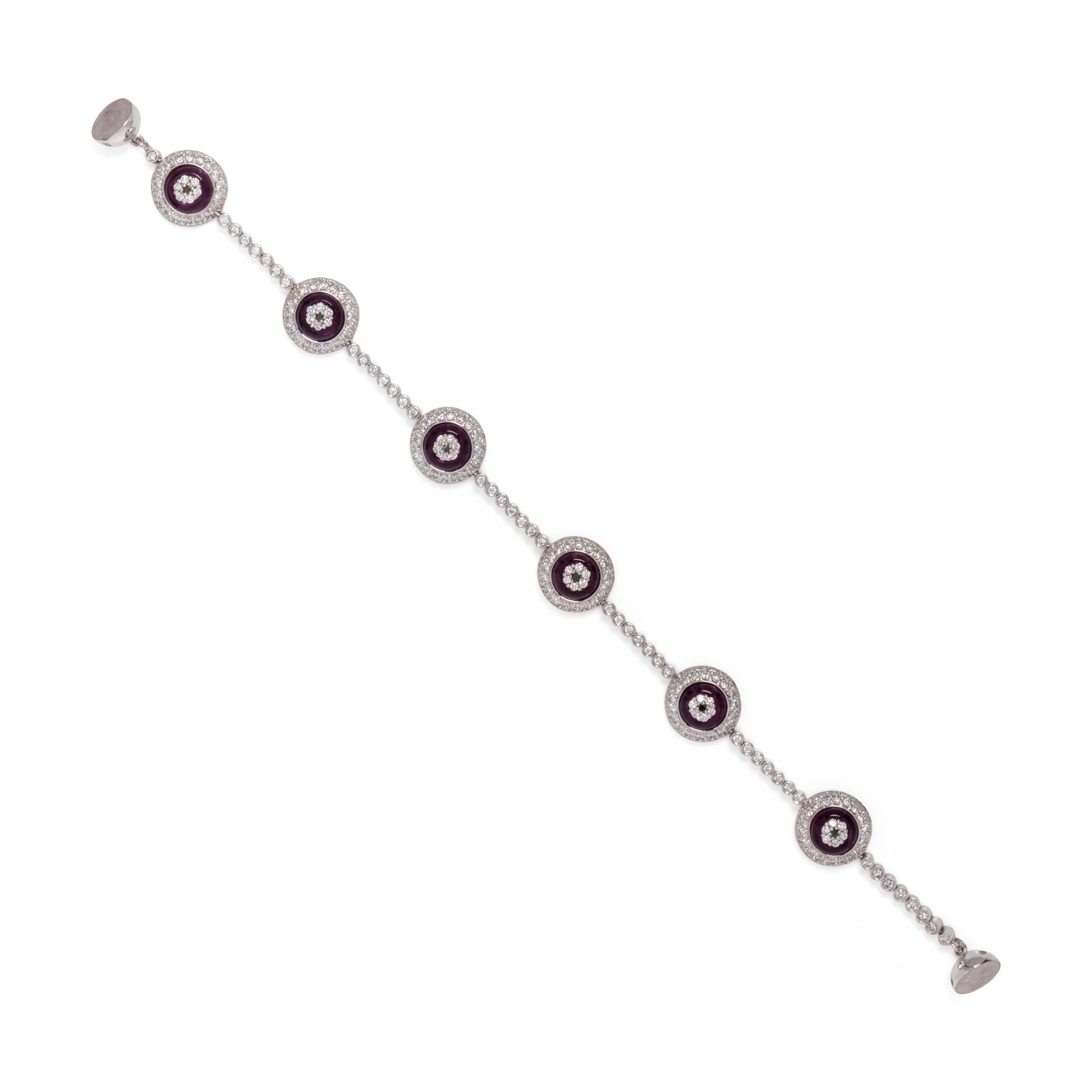 DIAMOND AND HARDSTONE BRACELET