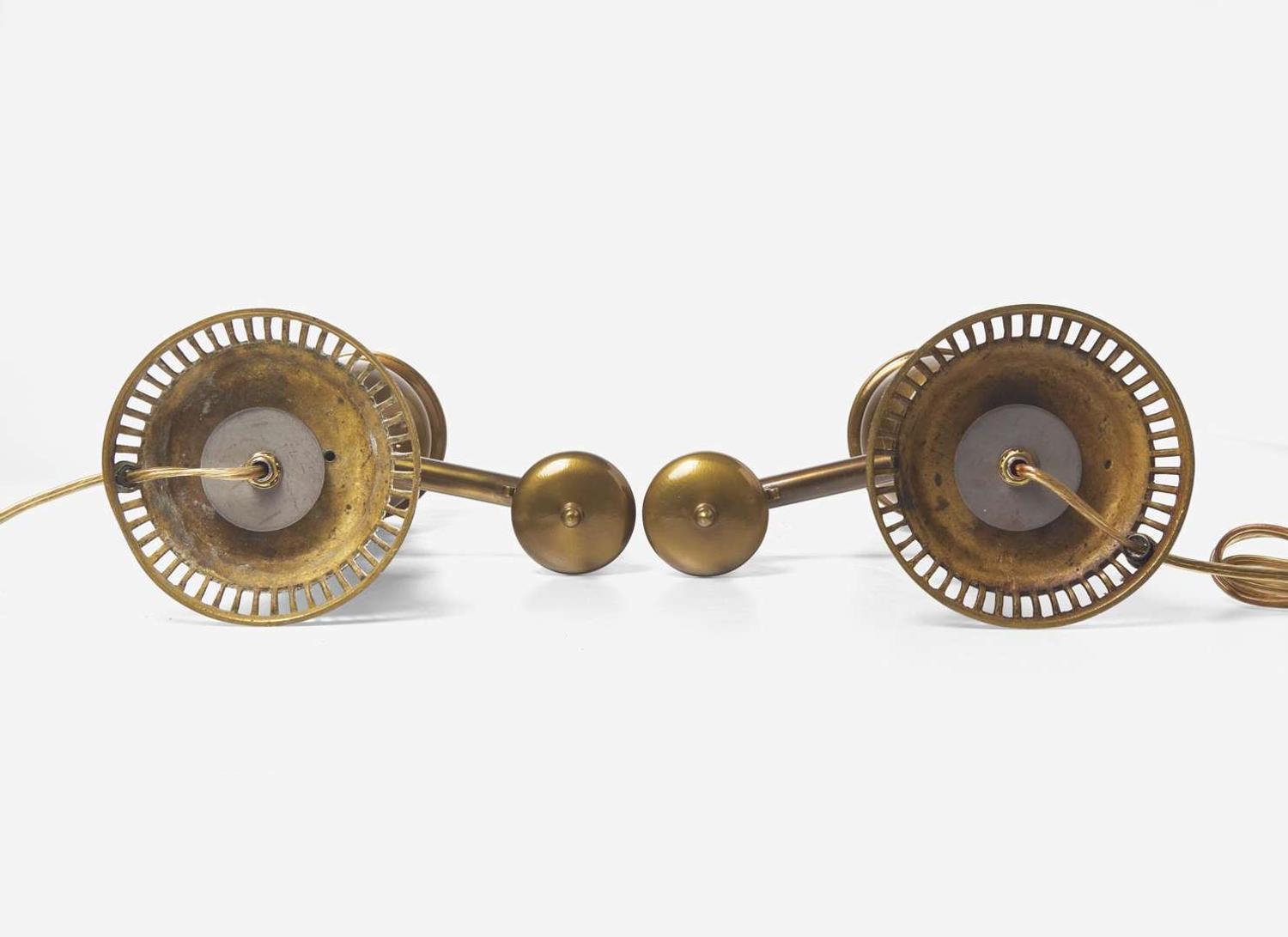 A Pair of Argand Lamps with Tricolor Jasperware Bases, UK, early 19th century
