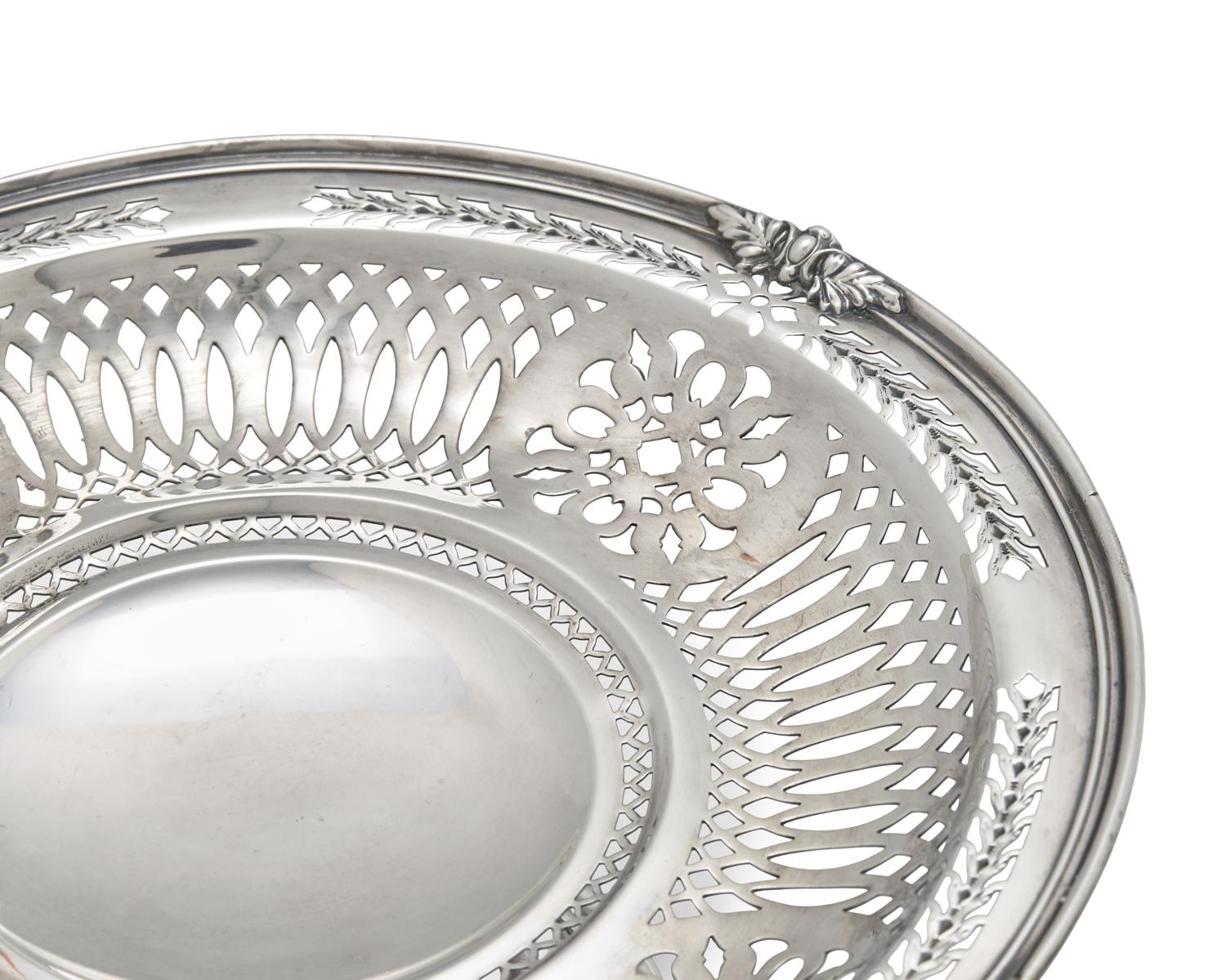 A Pair of Sterling Silver Reticulated Compotes
