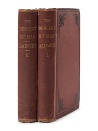 DARWIN, Charles (1809-1882). The Descent of Man and Selection in Relation to Sex . New York: D. Appleton and Company, 1871.