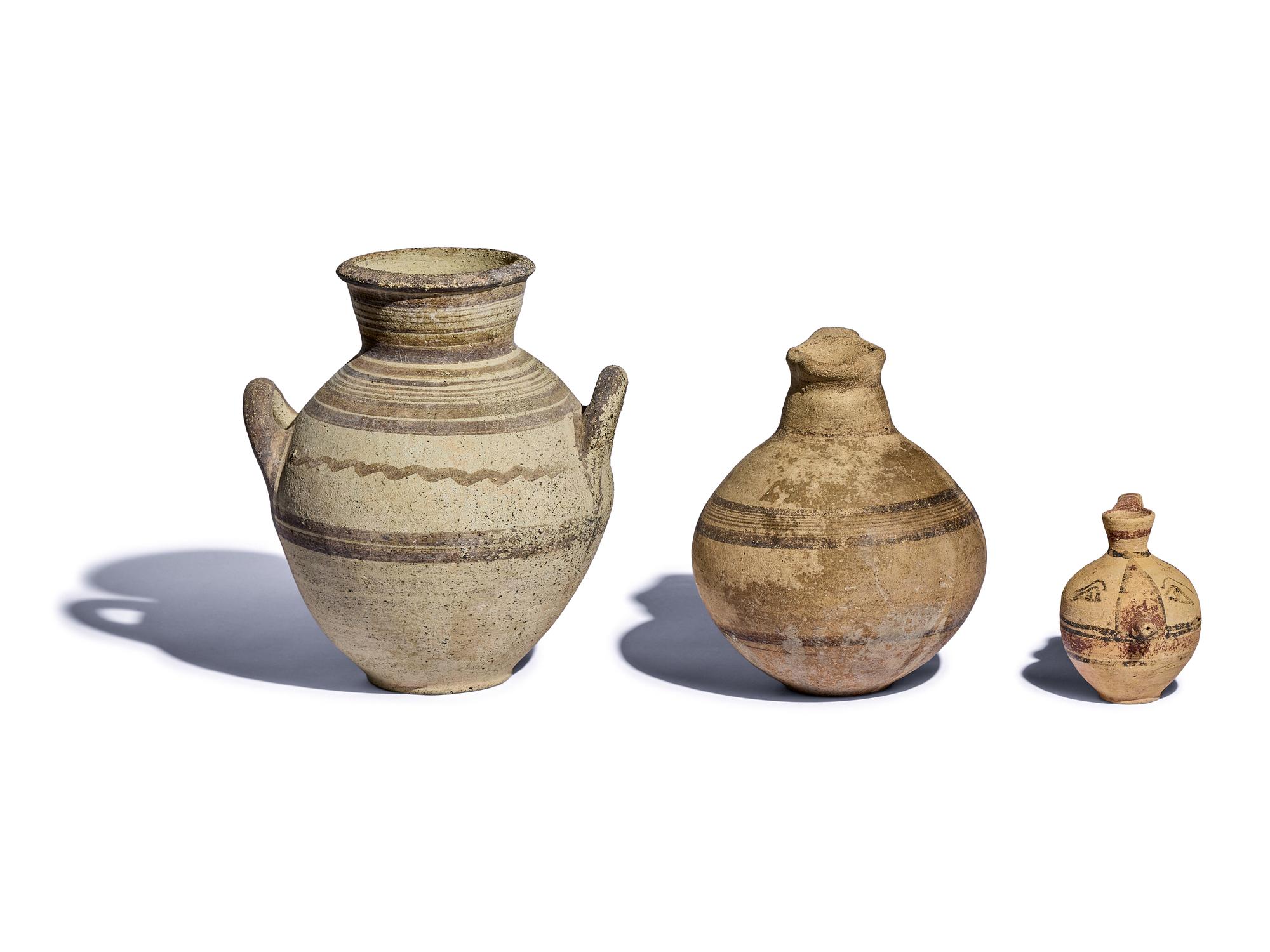 Three Cypriot Terracotta Vessels