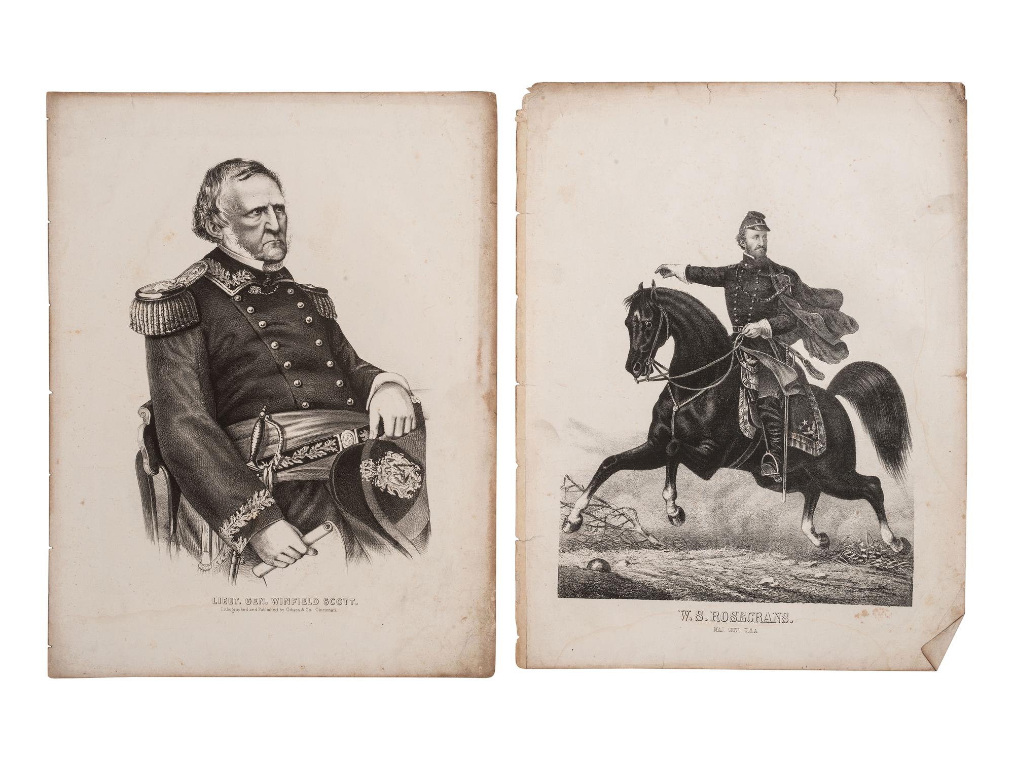 [CIVIL WAR]. Civil War letters and ephemera associated with Ohio, plus.