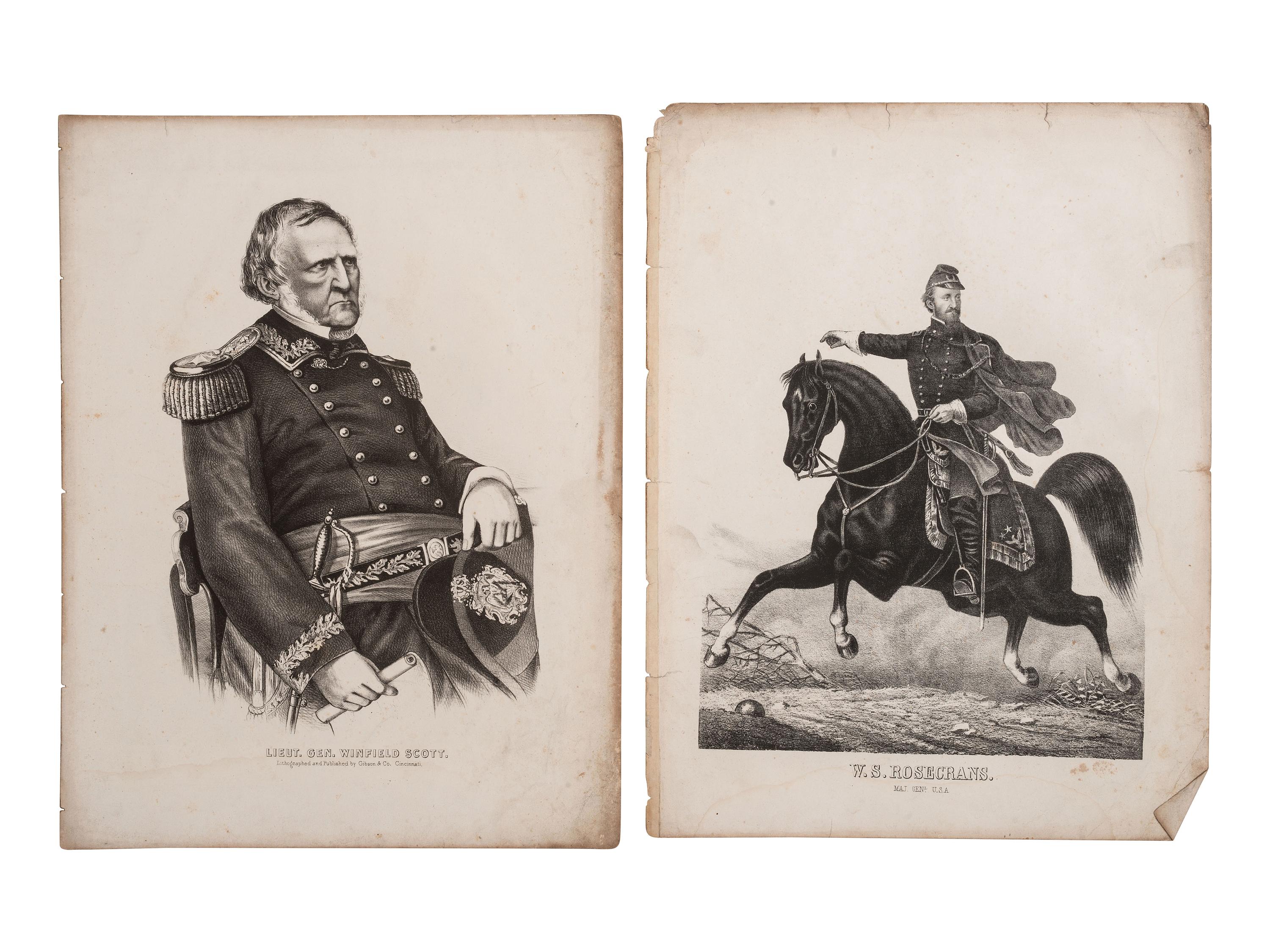 [CIVIL WAR]. Civil War letters and ephemera associated with Ohio, plus.
