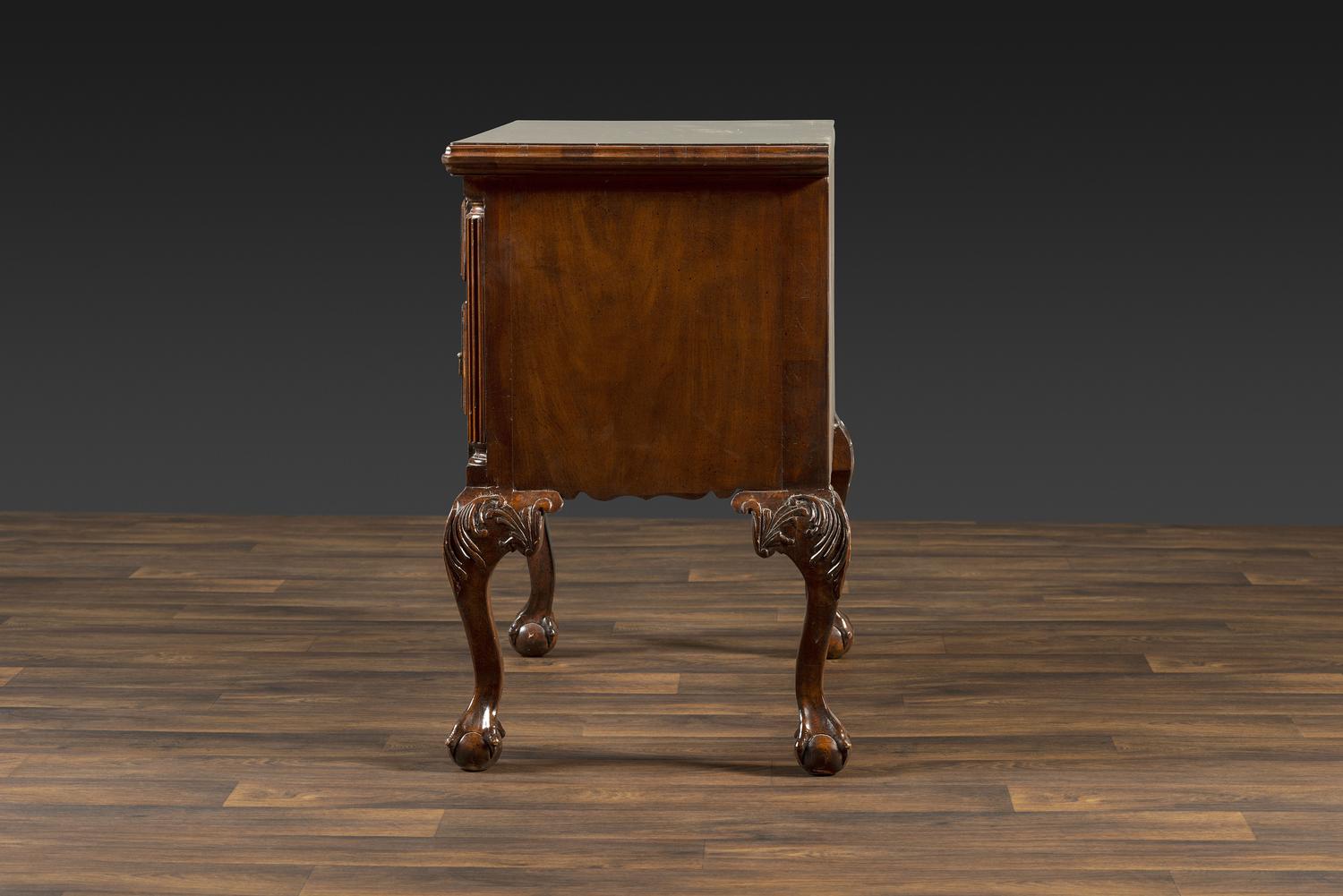 A Chippendale Style Carved Mahogany Dressing Table