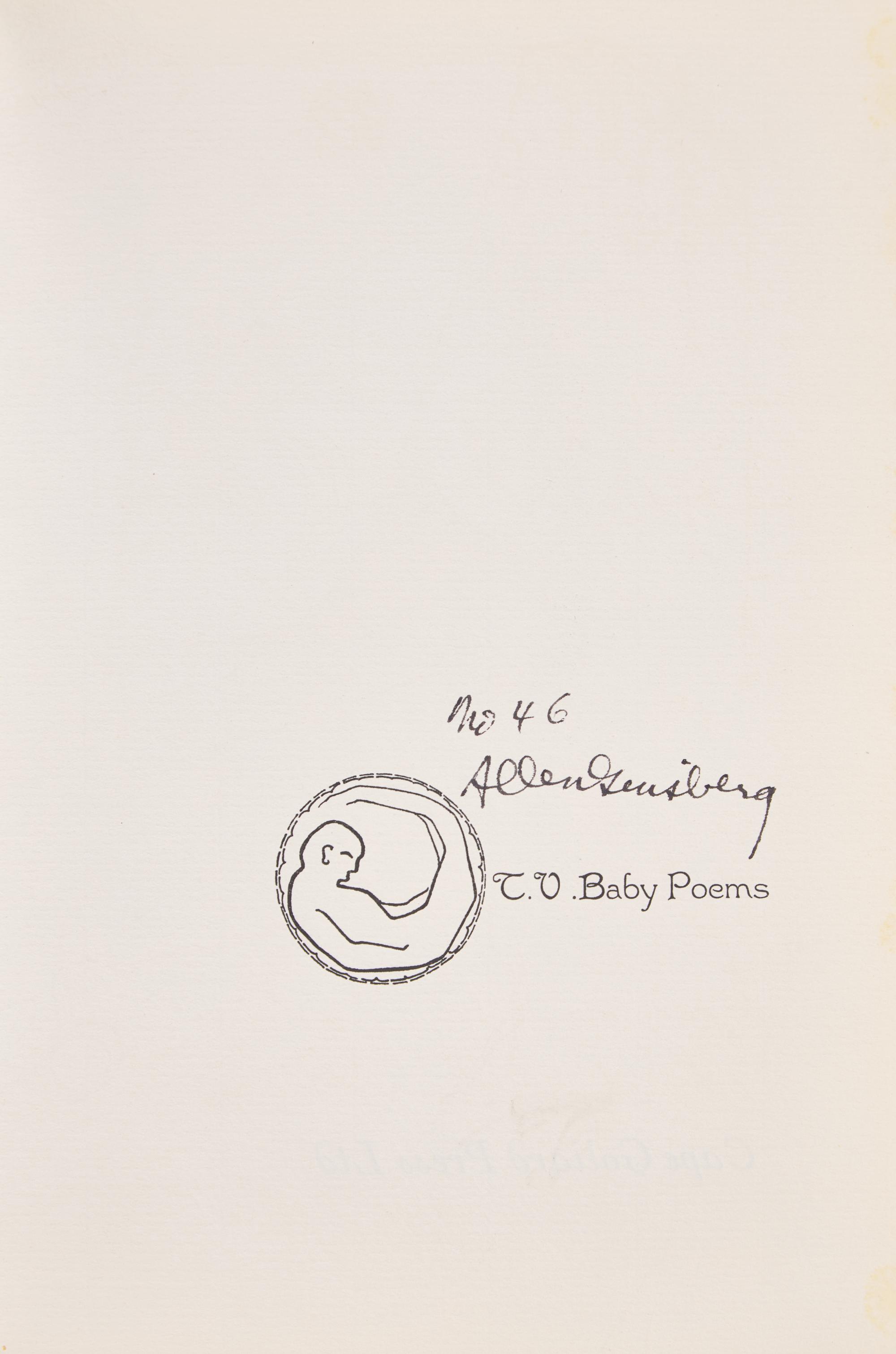 [Literature] Ginsberg, Allen. T.V. Baby Poems