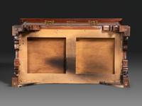 An American Chinese Chippendale Style Carved Mahogany Chest on Chest