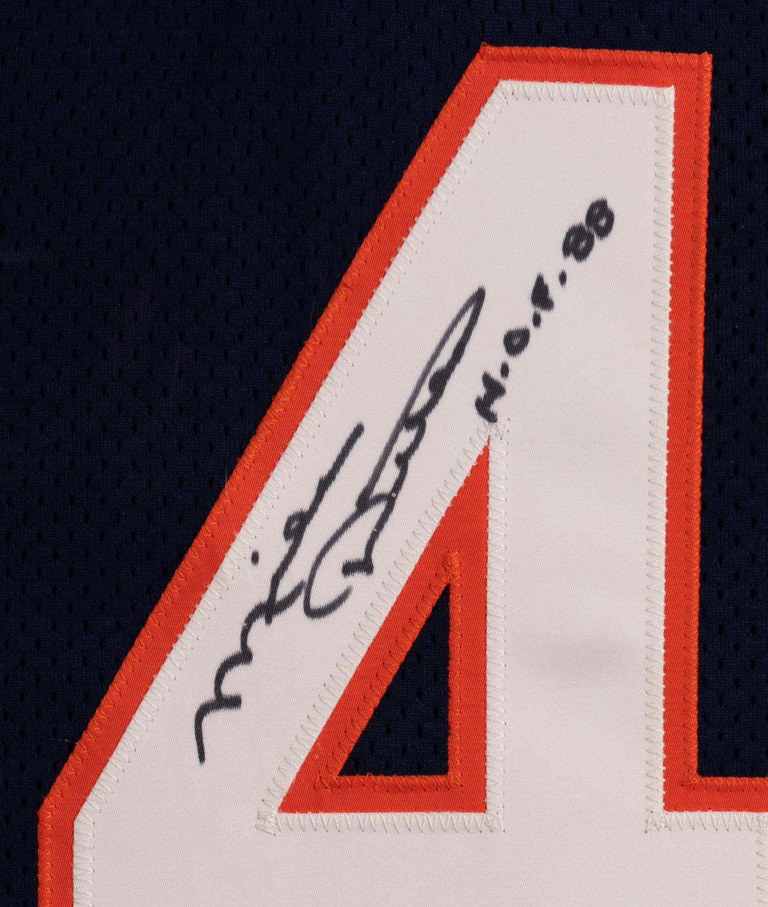 A Walter Payton Jersey Presentation Formerly Displayed at Mike Ditka’s Restaurant