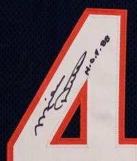 A Walter Payton Jersey Presentation Formerly Displayed at Mike Ditka’s Restaurant