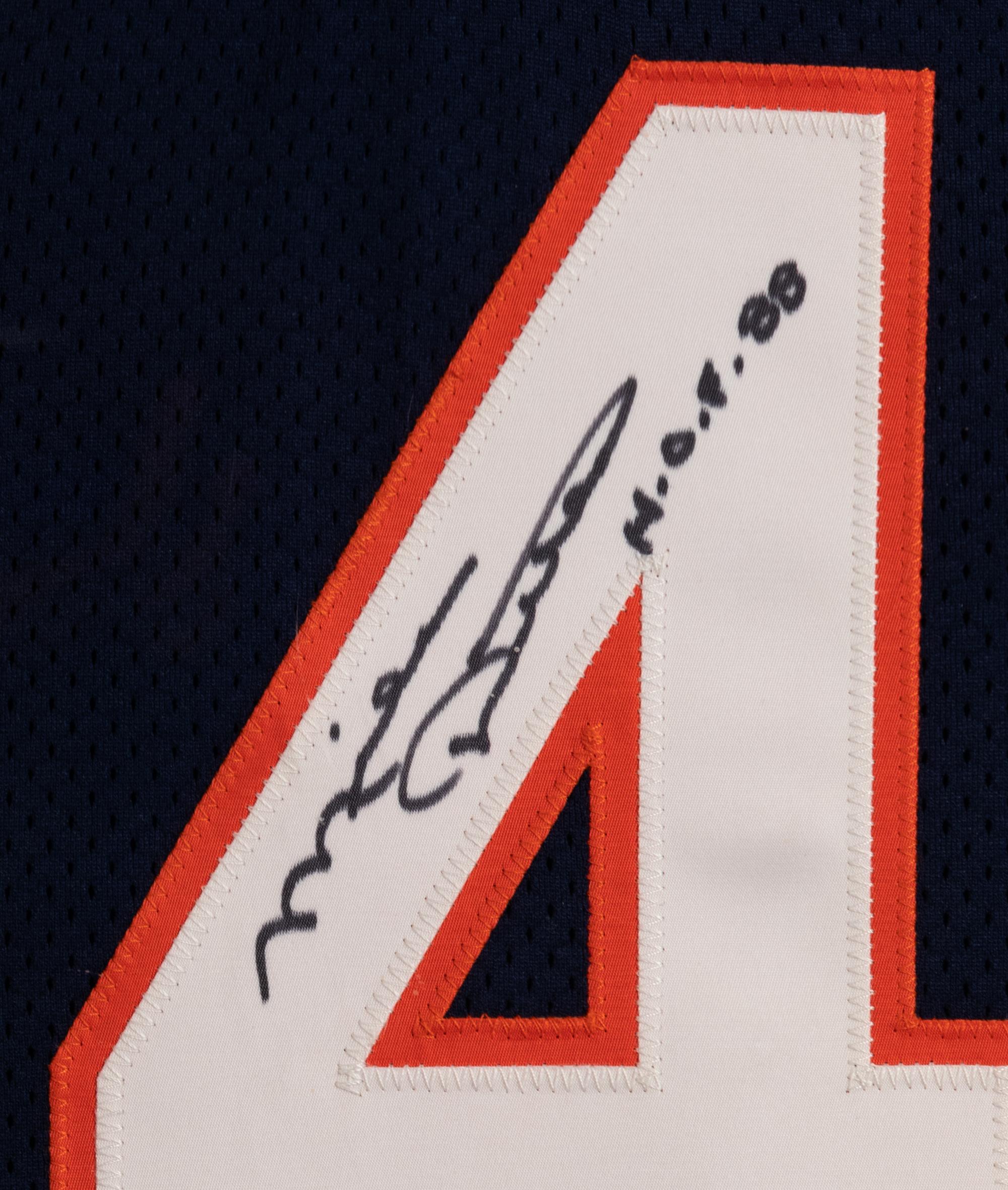 A Walter Payton Jersey Presentation Formerly Displayed at Mike Ditka’s Restaurant