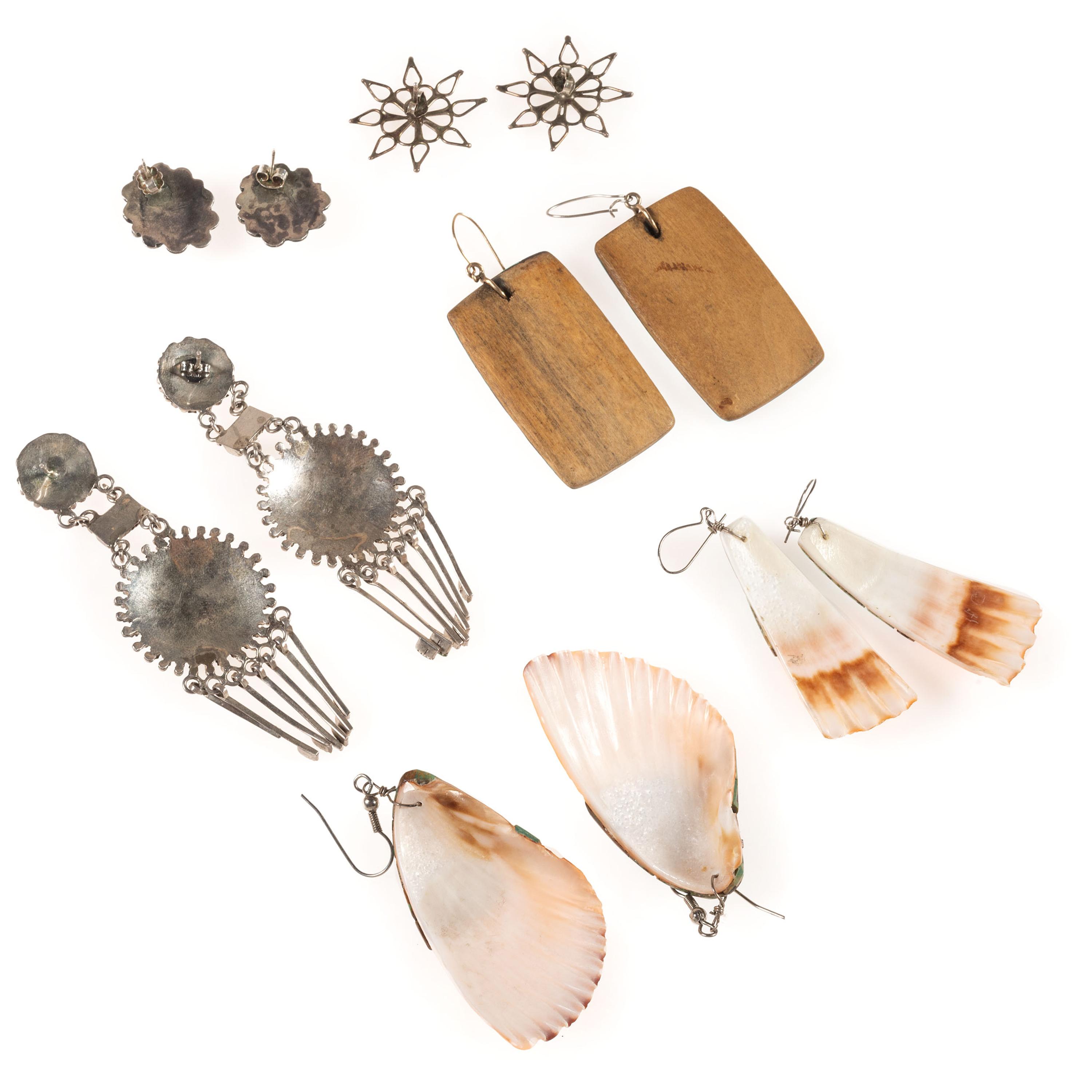 Navajo, Zuni, and Pueblo Hook and Post Earrings