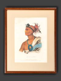 Six Hand-Colored Lithographs by McKenney and Hall
