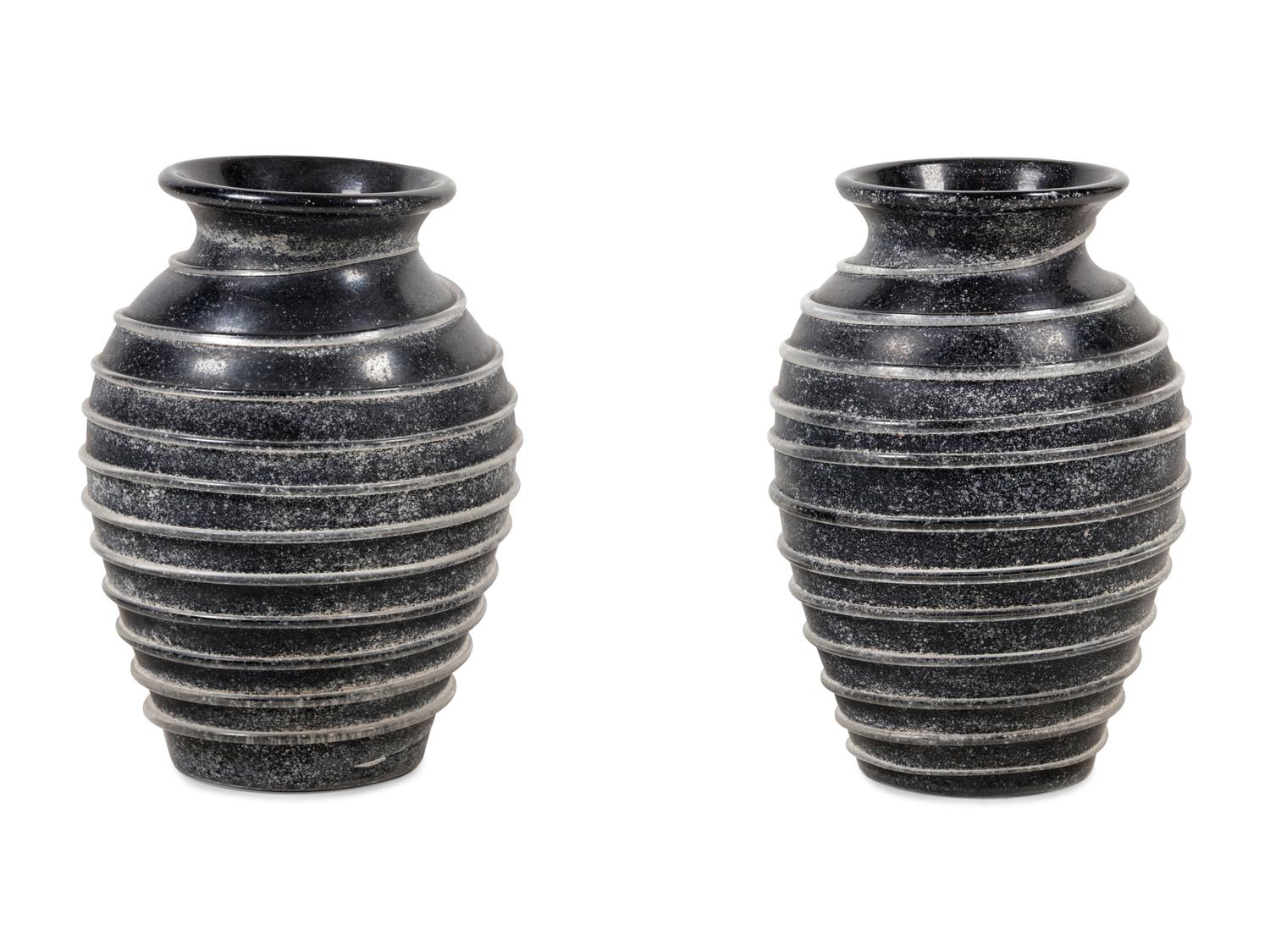 Pair of Tall Vases, Karl Springer Ltd., USA — 20th Century