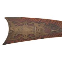 Full Stock Kentucky Long Rifle with Peep Sight by H. McClallen of New York