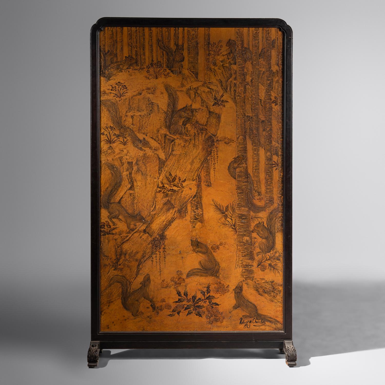 Robert Winthrop Chanler (American, 1872–1930) — Screen depicting ' Porcupines' and ' Squirrels', 1922-23