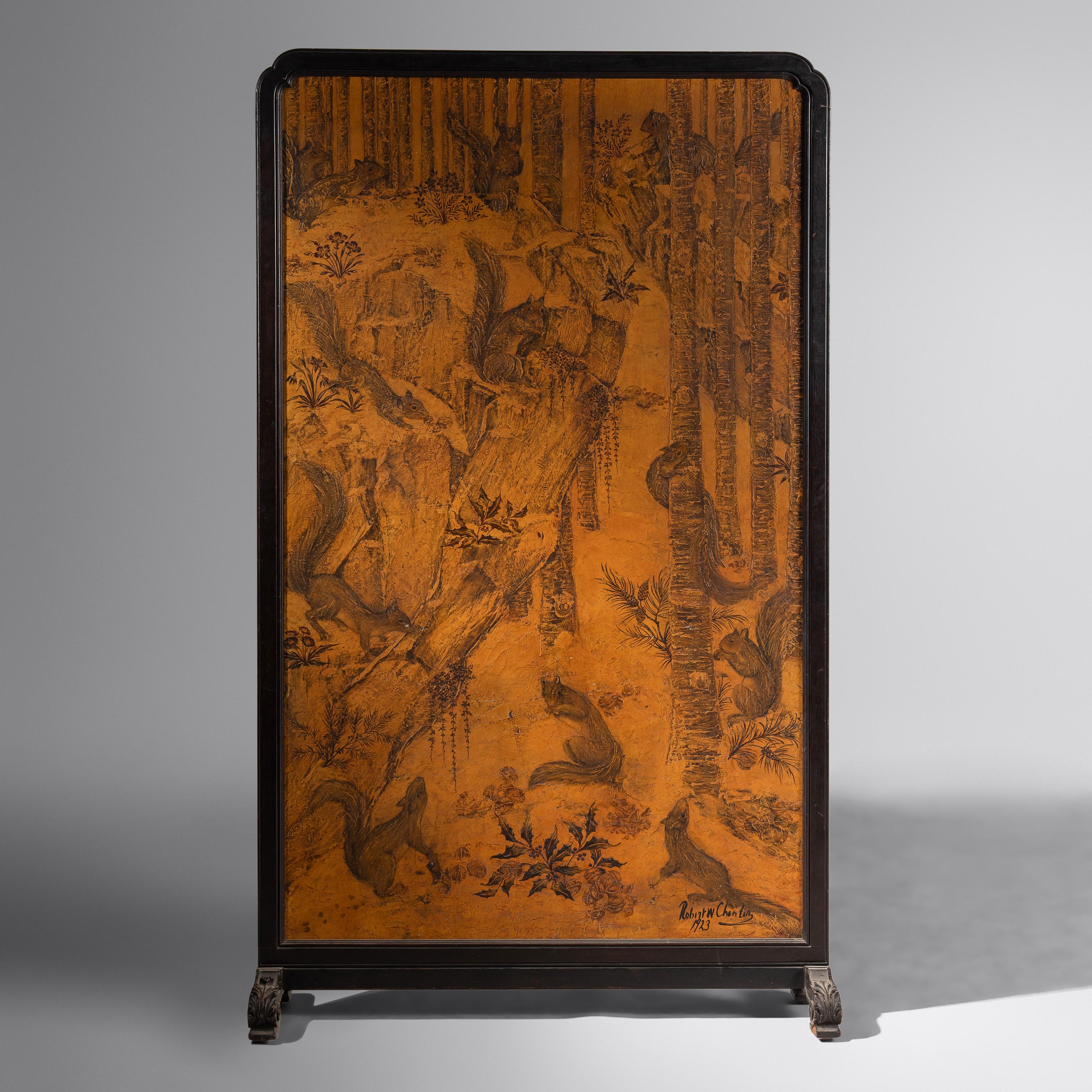 Robert Winthrop Chanler (American, 1872–1930) — Screen depicting ' Porcupines' and ' Squirrels', 1922-23