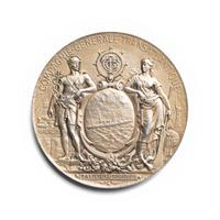 [EXONUMIA] A French Silver Presentation Medallion Relating to Oceanic Travel