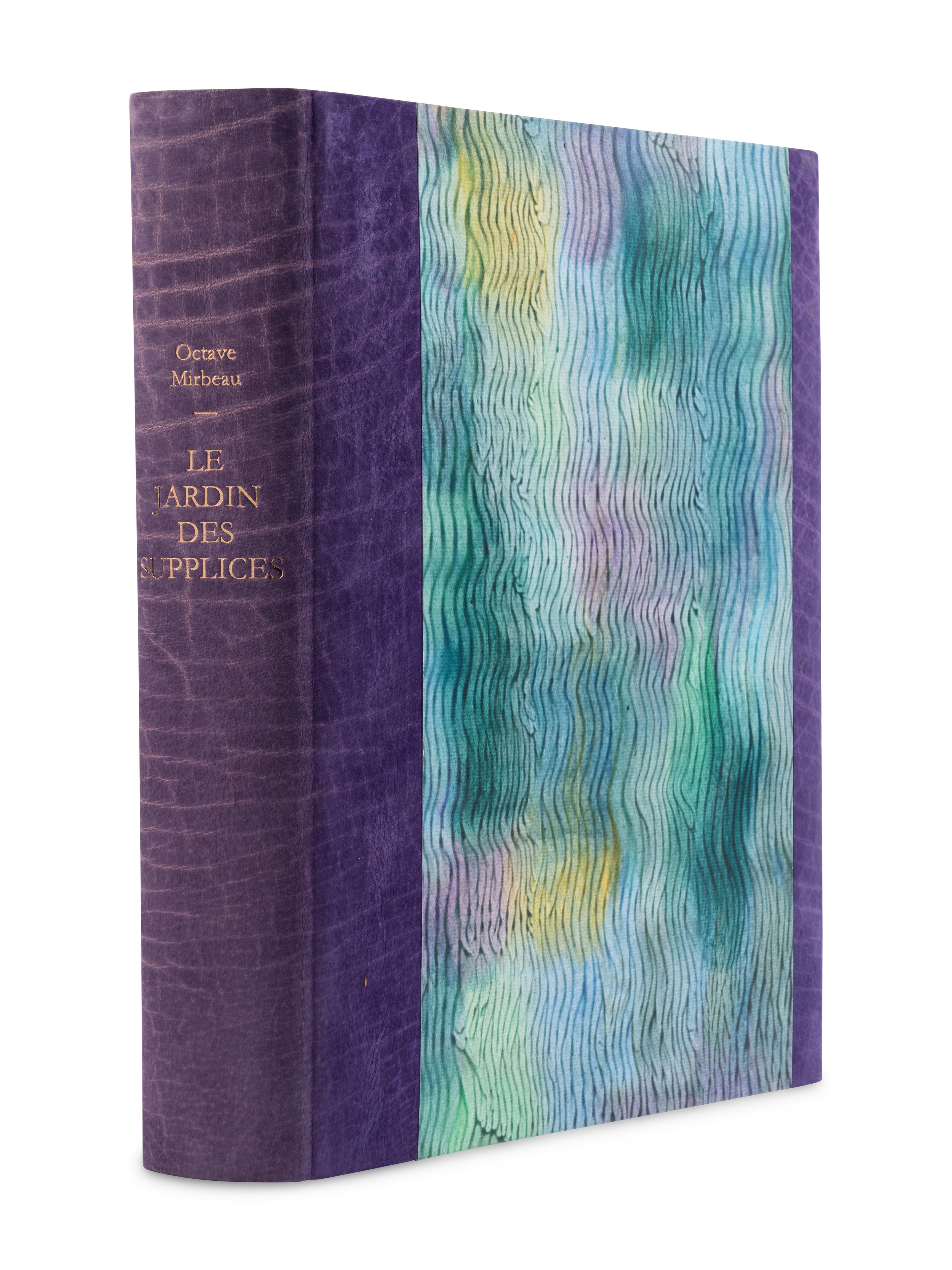 [BINDING -- GIORDAN, Anne]. MIRBEAU, Octave (1848-1917). Le Jardin des Supplices . Paris: La Connaissance, 1925.