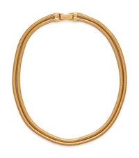 YELLOW GOLD DOUBLE STRAND NECKLACE
