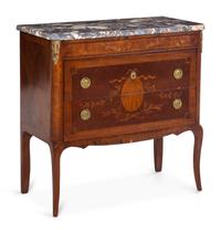 A Louis XV Style Marquetry Commode