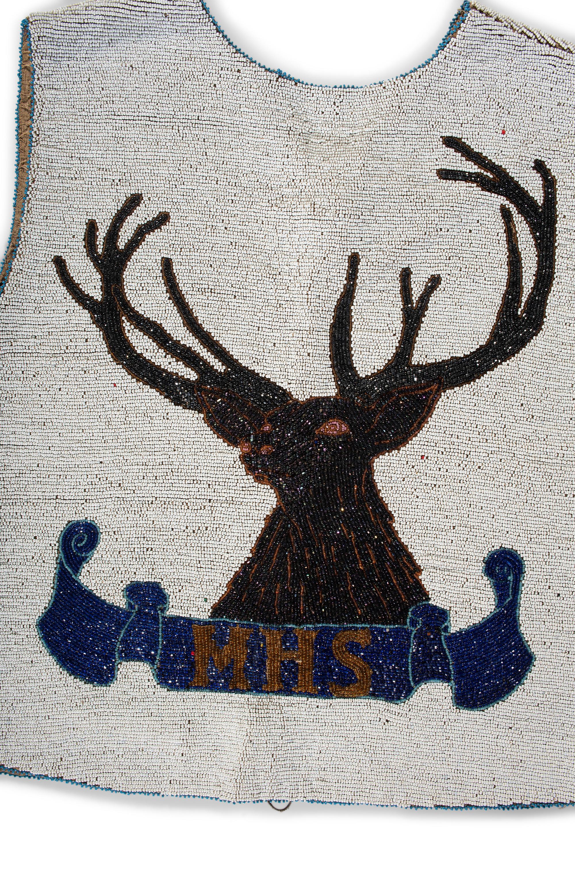 Plains Cree Beaded Vest, with Elk