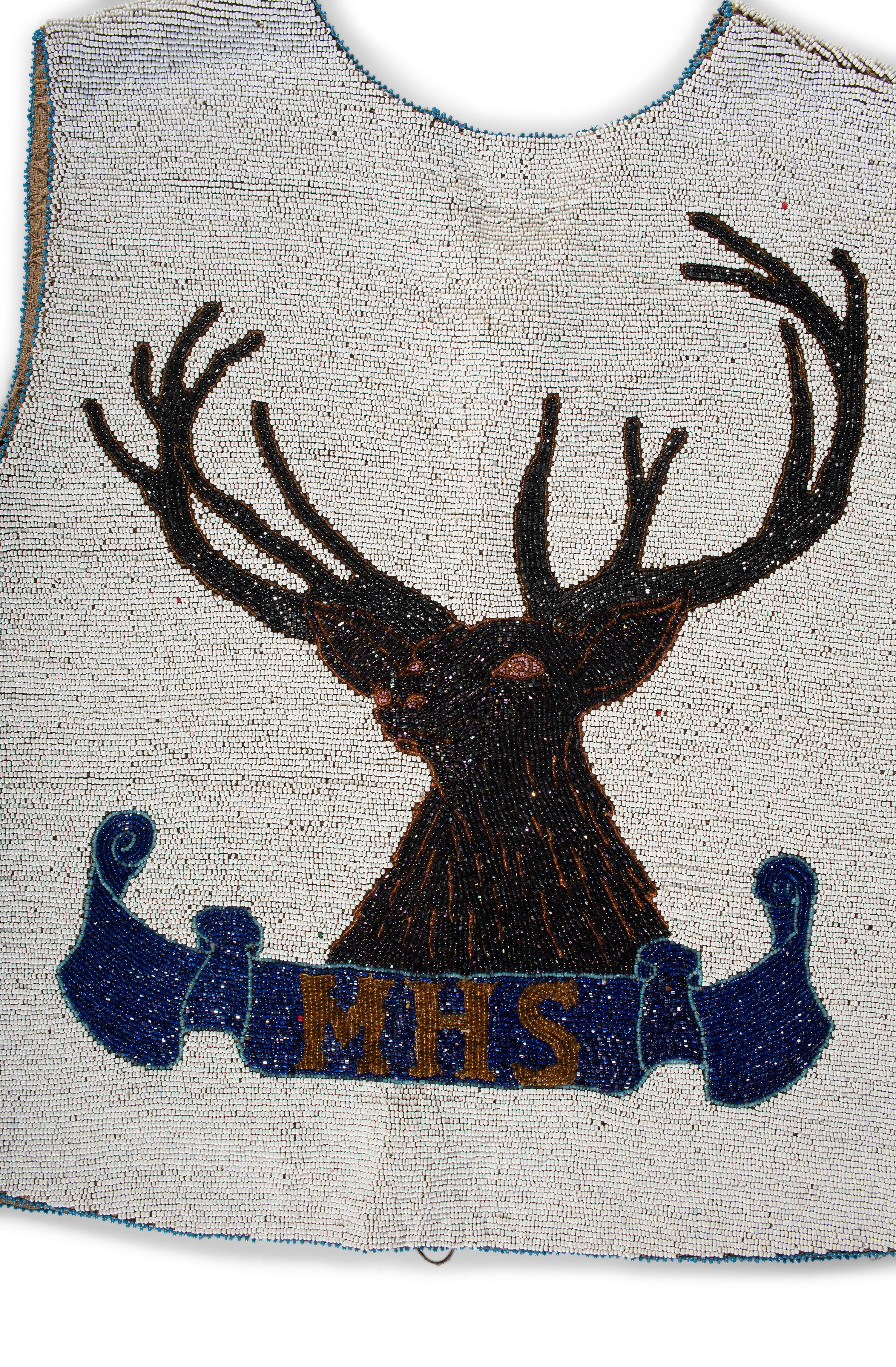 Plains Cree Beaded Vest, with Elk