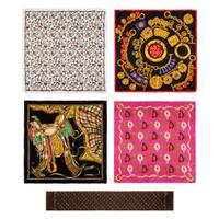 Five French Designer Silk Scarves