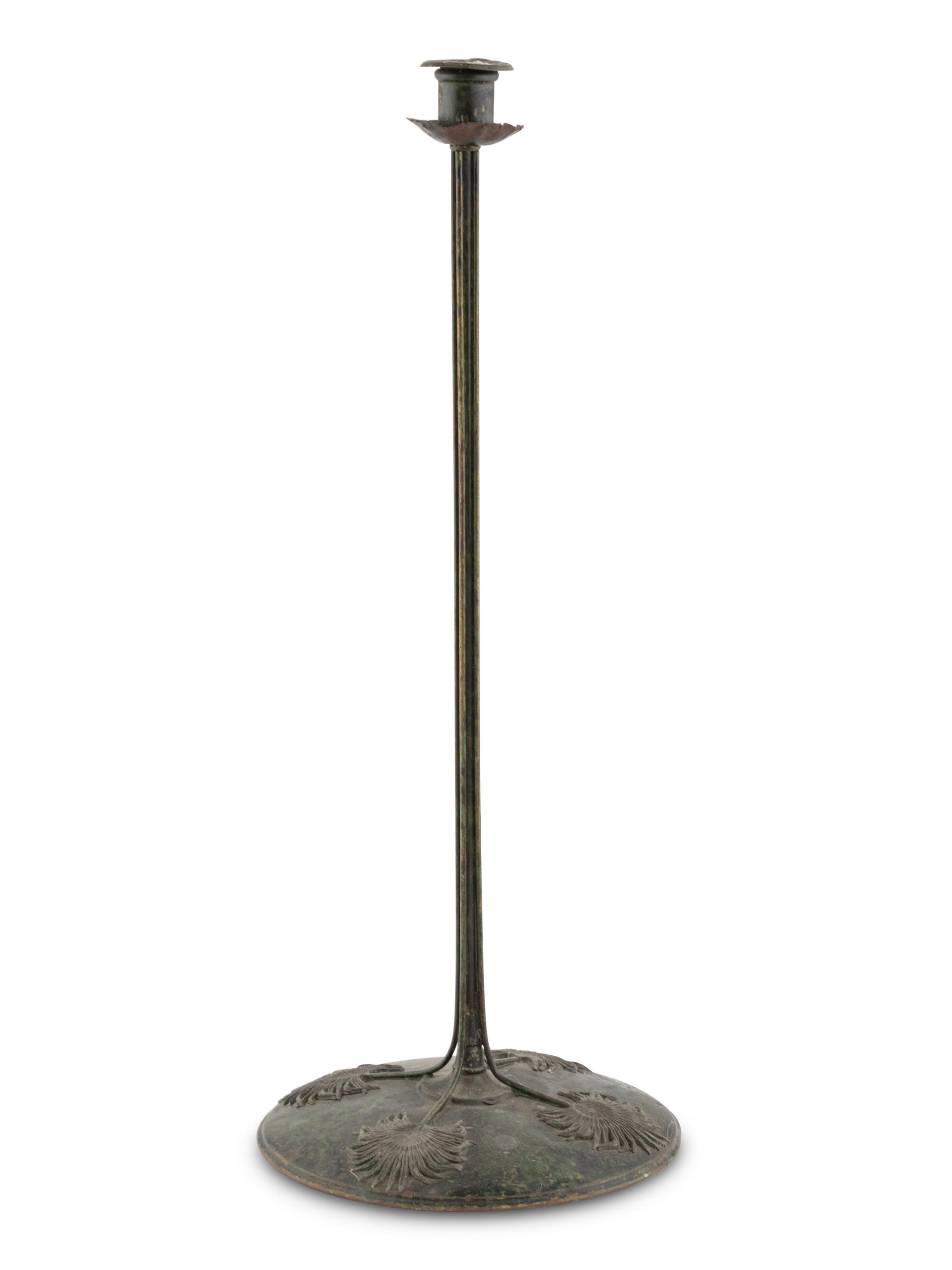 A Bradley and Hubbard Metal Candlestick
