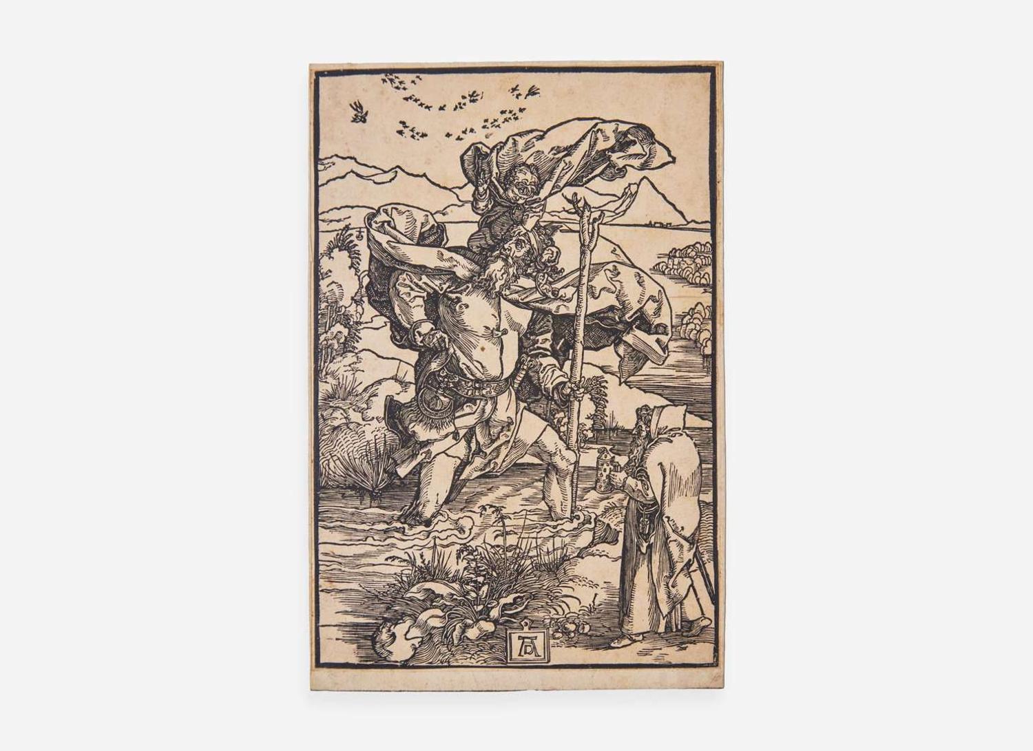 Albrecht Dürer (German, 1471-1528) - Saint Christopher with the Migration of Birds