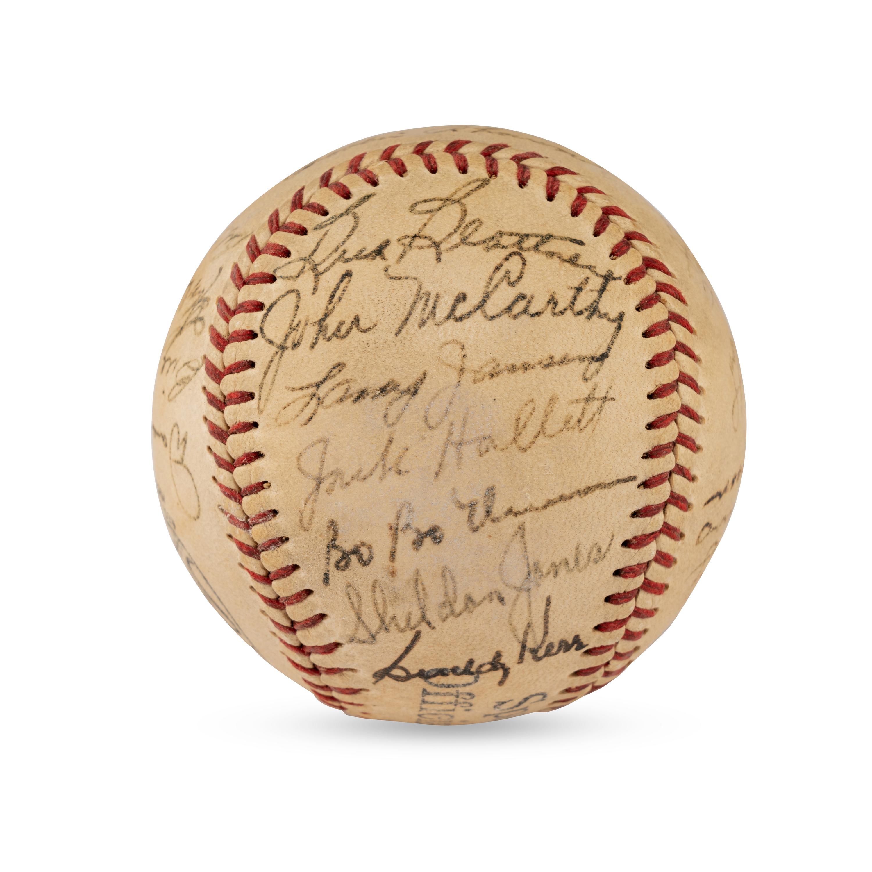 A 1948 New York Giants Team Signed Autograph Baseball